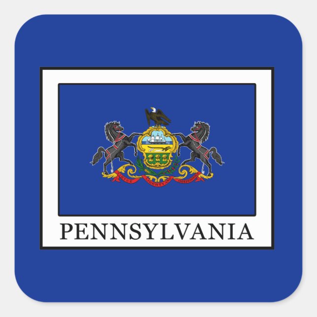 Pennsylvania Square Sticker (Front)