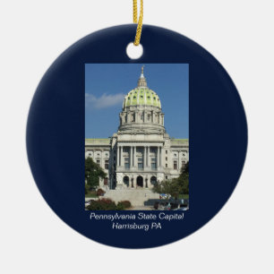 Pennsylvania State Capital Ceramic Ornament