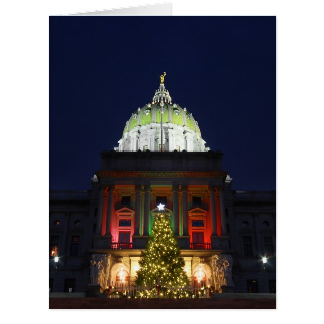 Pennsylvania State Capitol Christmas Tree Lights (Front)