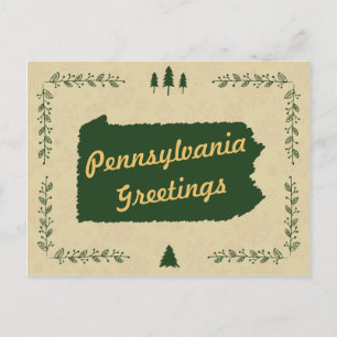 Pennsylvania State Christmas Holiday Greetings