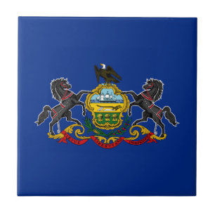 Pennsylvania State Flag Ceramic Tile