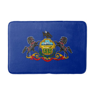 Pennsylvania State Flag Design Bath Mat