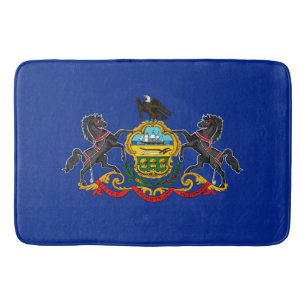Pennsylvania State Flag Design Bath Mat
