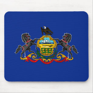 Pennsylvania State Flag Design Mouse Pad