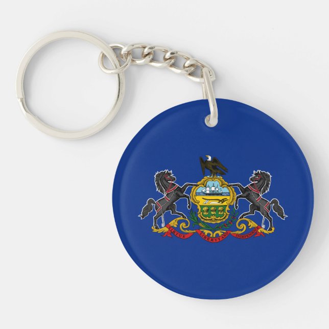 Pennsylvania State Flag Key Ring (Front)