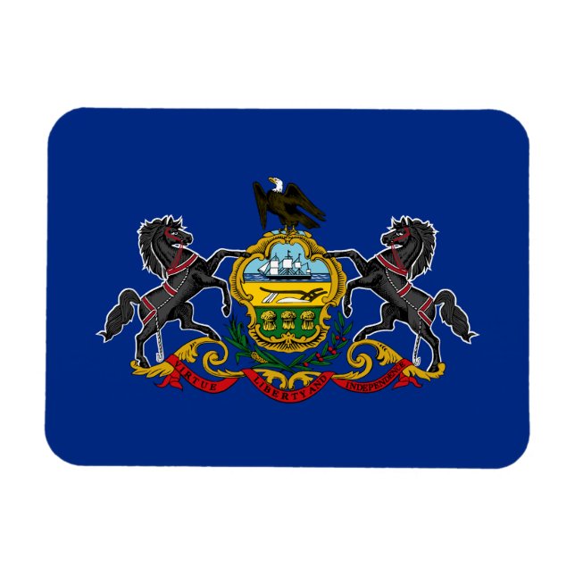 Pennsylvania State Flag Magnet (Horizontal)