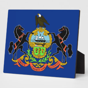 Pennsylvania State Flag Plaque