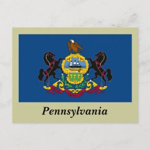 Pennsylvania State Flag Postcard