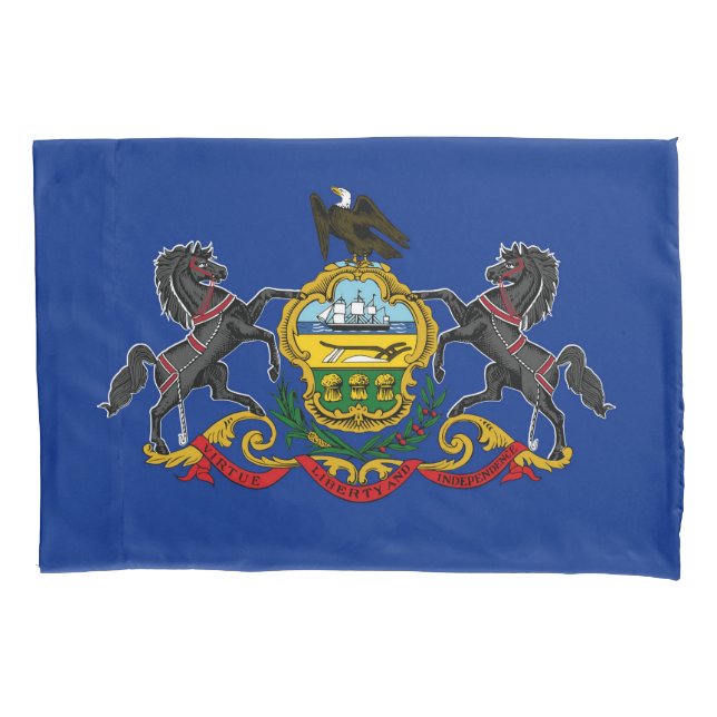 Pennsylvania State Flag Print Patriotc Pillowcase (Front)
