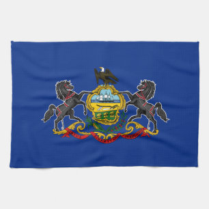 Pennsylvania State Flag Tea Towel