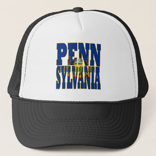 Pennsylvania state flag trucker hat (Front)