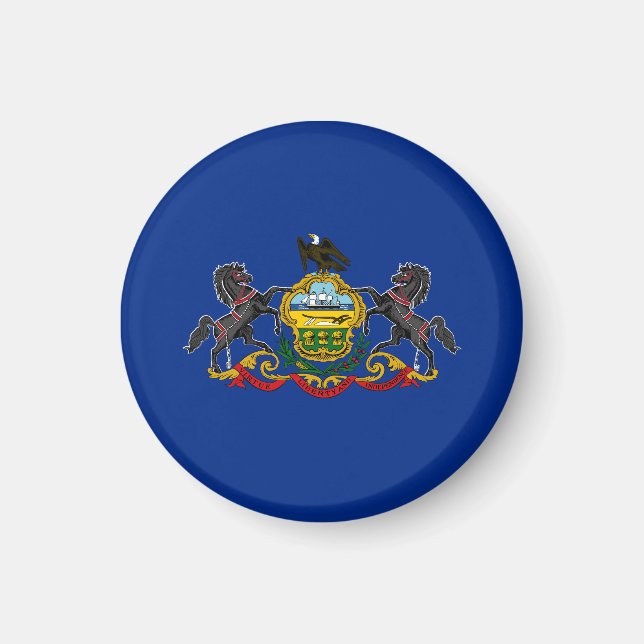 Pennsylvania State Flag USA Magnet (Front)