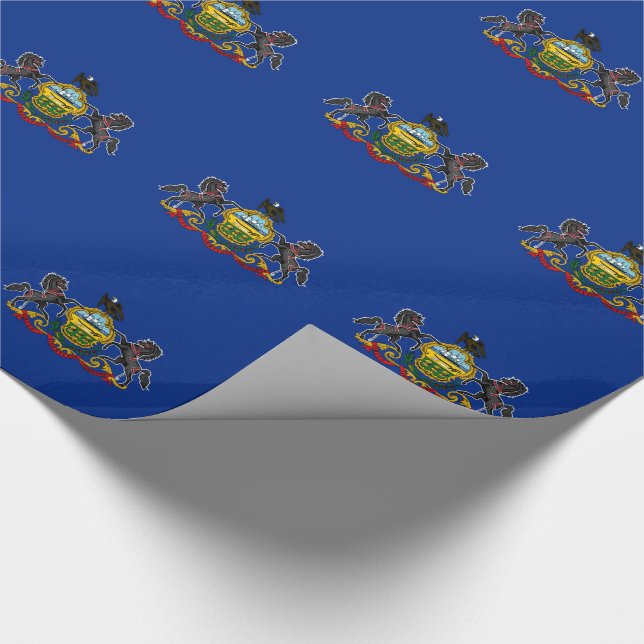 Pennsylvania State Flag Wrapping Paper (Corner)