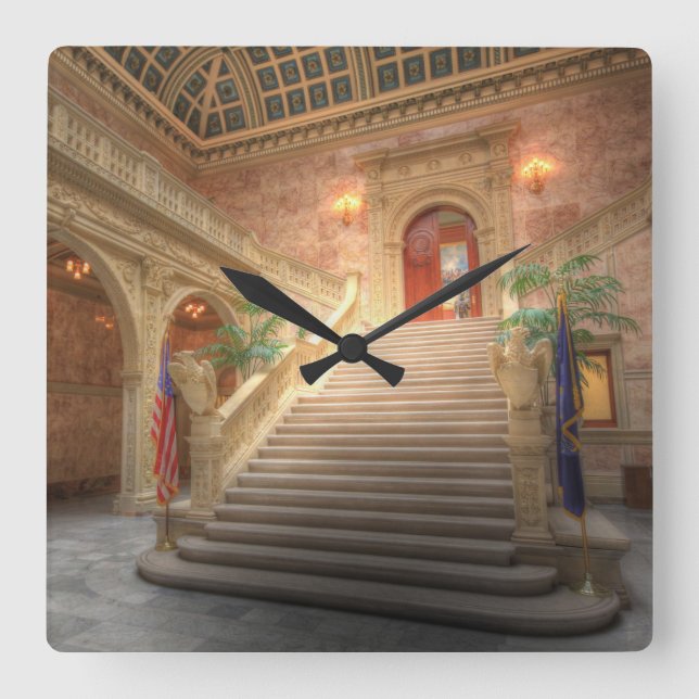 Pennsylvania State Matthew J. Ryan Building Square Wall Clock (Front)
