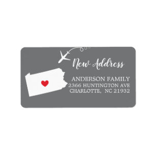 Pennsylvania State   Moving Return Address Label
