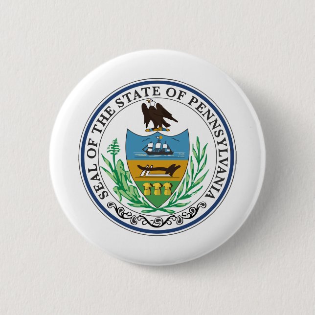pennsylvania state seal 6 cm round badge (Front)