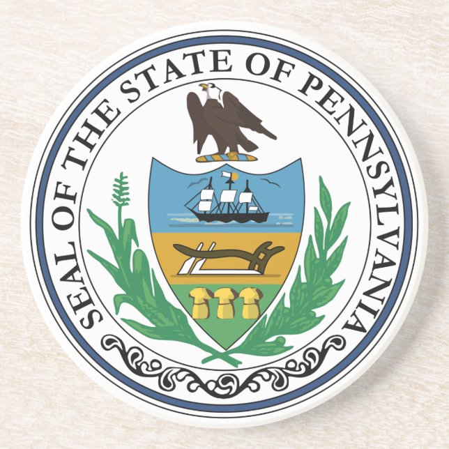 Pennsylvania State Seal Coaster (Front)