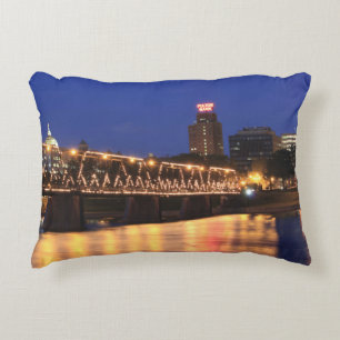 Pennsylvania State Walnut Street Bridge Decorative Cushion