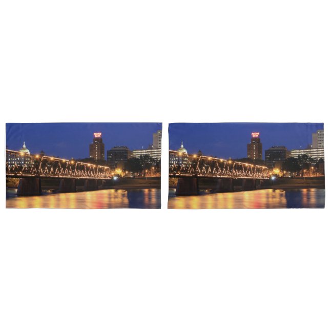 Pennsylvania State Walnut Street Bridge Pillowcase (Front-Set)