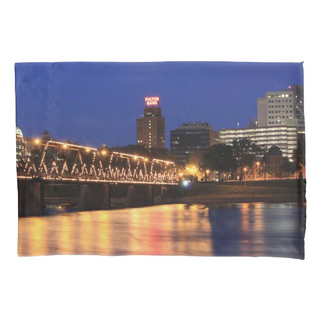 Pennsylvania State Walnut Street Bridge Pillowcase (Front)