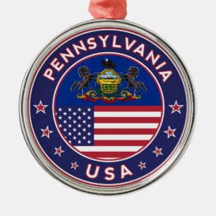 Pennsylvania sticker,phone case, tote bag metal ornament