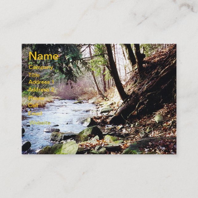 Pennsylvania Stream 02 Business Card (Front)