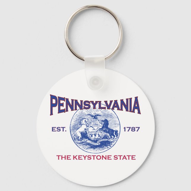 PENNSYLVANIA The Keystone State Key Ring (Front)