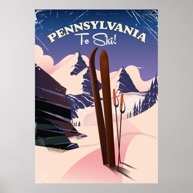 Pennsylvania To Ski Poster (Front)