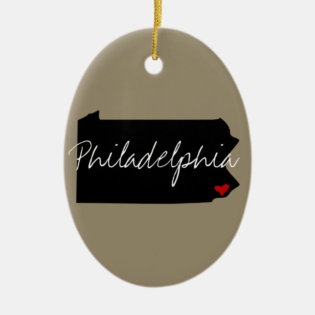 Pennsylvania Town Ceramic Ornament (Front)