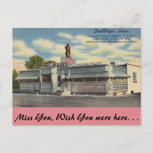 Pennsylvania, Trailblazer Diner Postcard