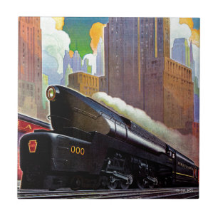 Pennsylvania Train by Unknown Ceramic Tile