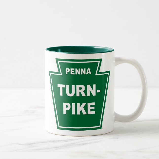 Pennsylvania Turnpike Two-Tone Coffee Mug (Right)