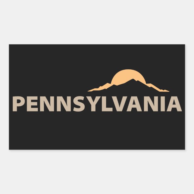 Pennsylvania, United States of America Rectangular Sticker (Front)