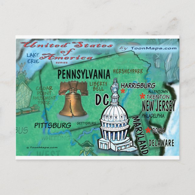 Pennsylvania USA Card (Front)