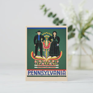 Pennsylvania, vintage travel poster, postcard