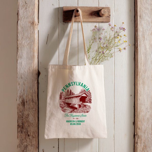 Pennsylvania Wedding Welcome Bag, State Love Tote Bag (Creator Uploaded)