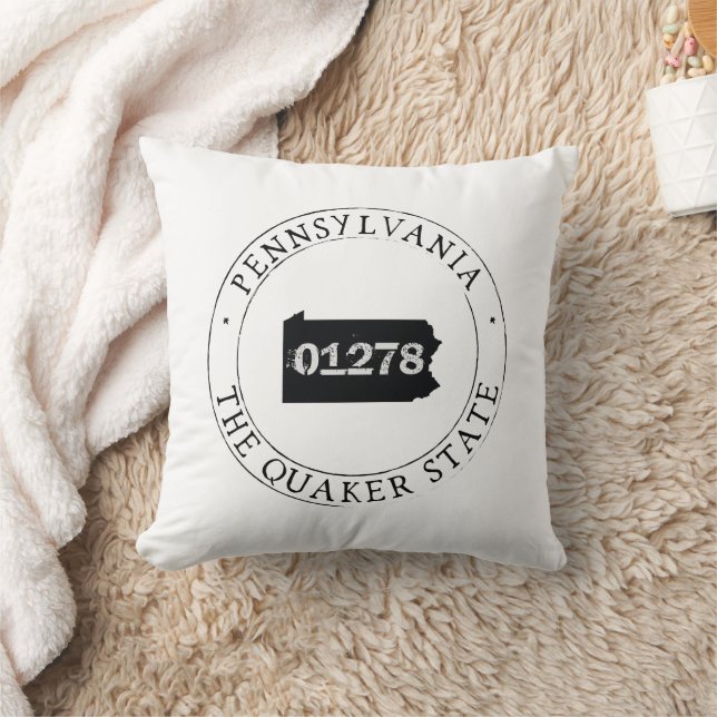 Pennsylvania Zip Code Pillow (Blanket)