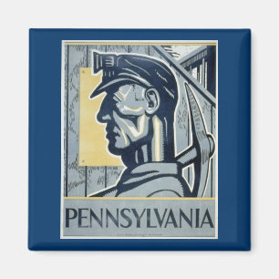 Pennsylvanian Coal Miner Magnet