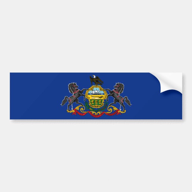 Pennsylvanian Flag Bumper Sticker (Front)