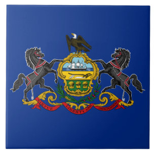 Pennsylvanian Flag Ceramic Tile