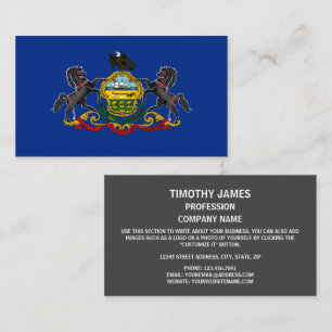 Pennsylvanian Flag, Flag of Pennsylvania Business Card