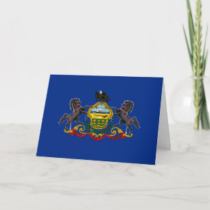 Pennsylvanian Flag, Flag of Pennsylvania Card