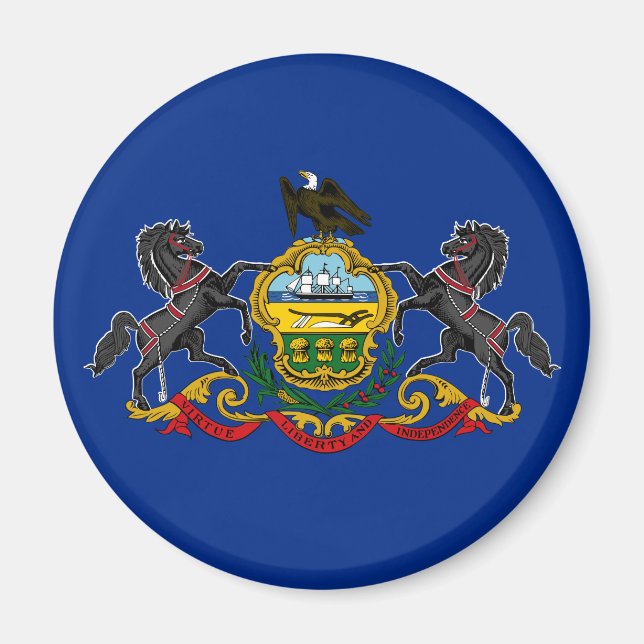 Pennsylvanian Flag Magnet (Front)