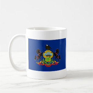 Pennsylvanian Flag + Map Mug