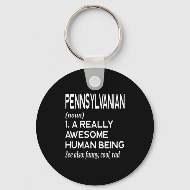 Pennsylvanian Pennsylvania Pa Philly Philadelphia  Key Ring (Front)