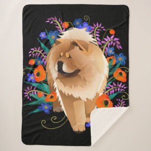 PENNY 4 UR THOUGHTS Chow Sherpa Blanket