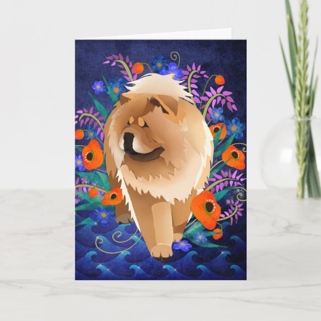 PENNY 4 UR THOUGHTS (waves) - Chow Art cards (Front)