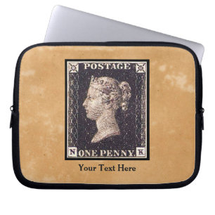 Penny Black Postage Stamp Laptop Sleeve