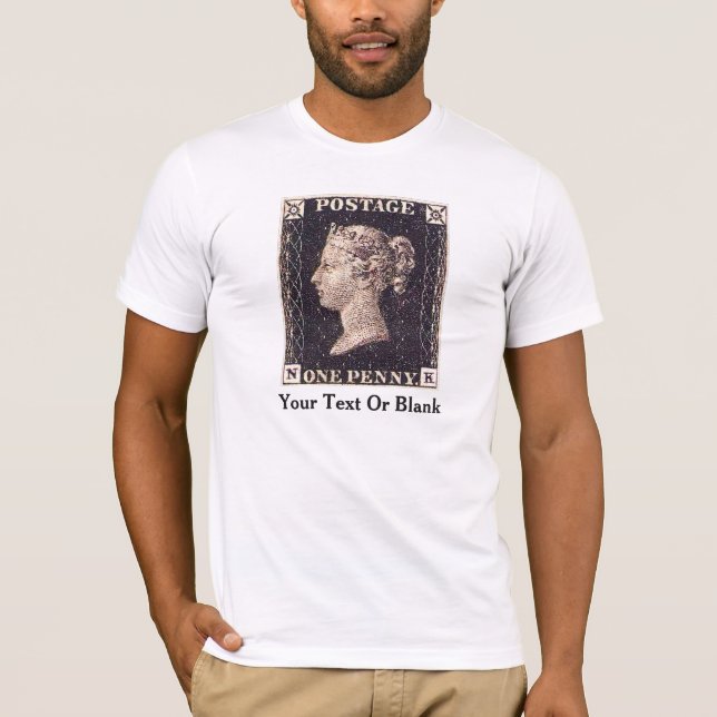 Penny Black Postage Stamp T-Shirt (Front)