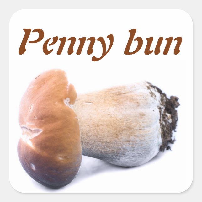 Penny bun square sticker (Front)
